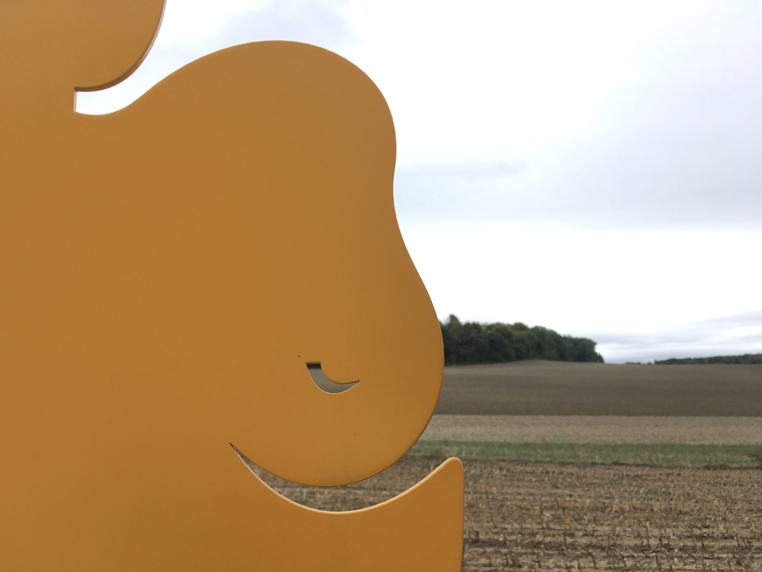 Sculpture contemporaine avec formes artistiques