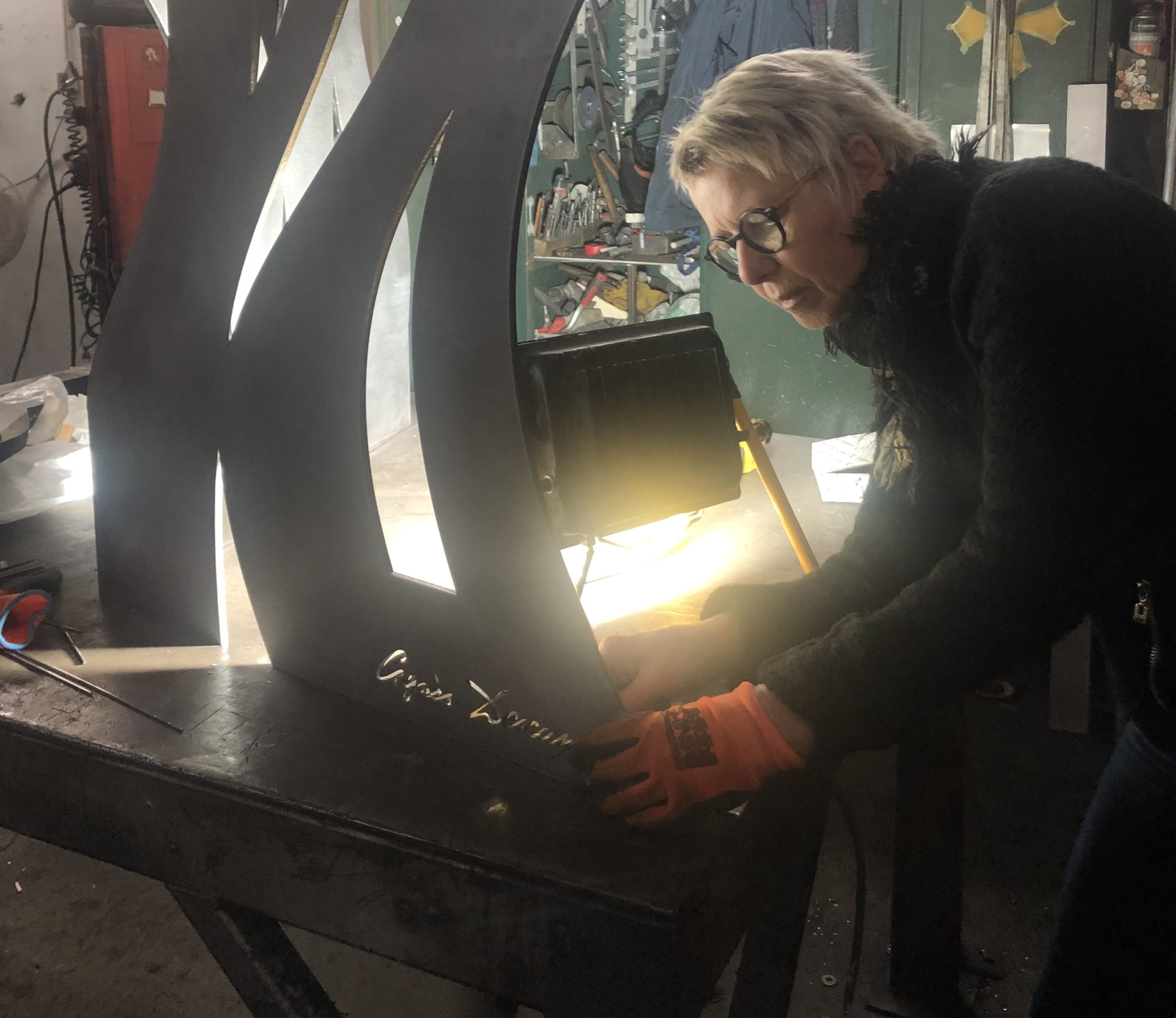 Création sculpturale artistique en extérieur